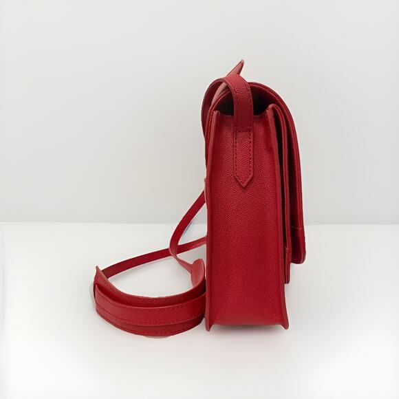 NWOT ELIZABETH AND JAMES Red Leather Crossbody/Shoulder/Top-Handle Bag - $495 - Picture 8 of 14